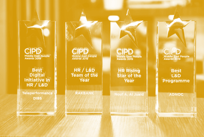 CIPD MENA People Awards 2020 Trophies