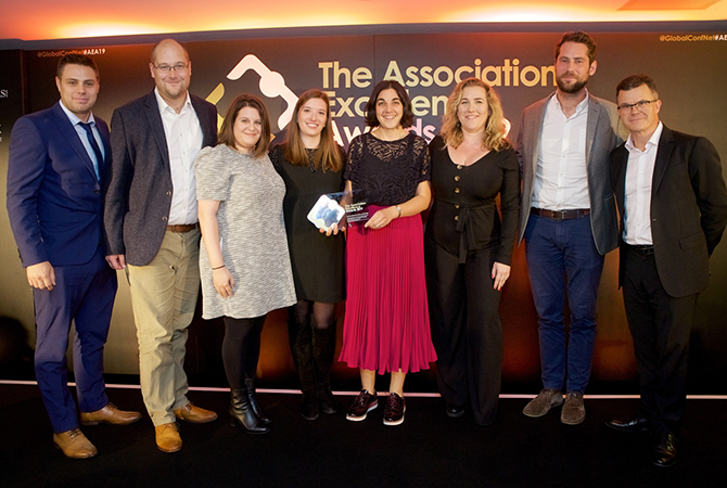 Group of people at an awards show