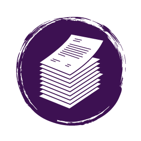 icon of pile of job application forms